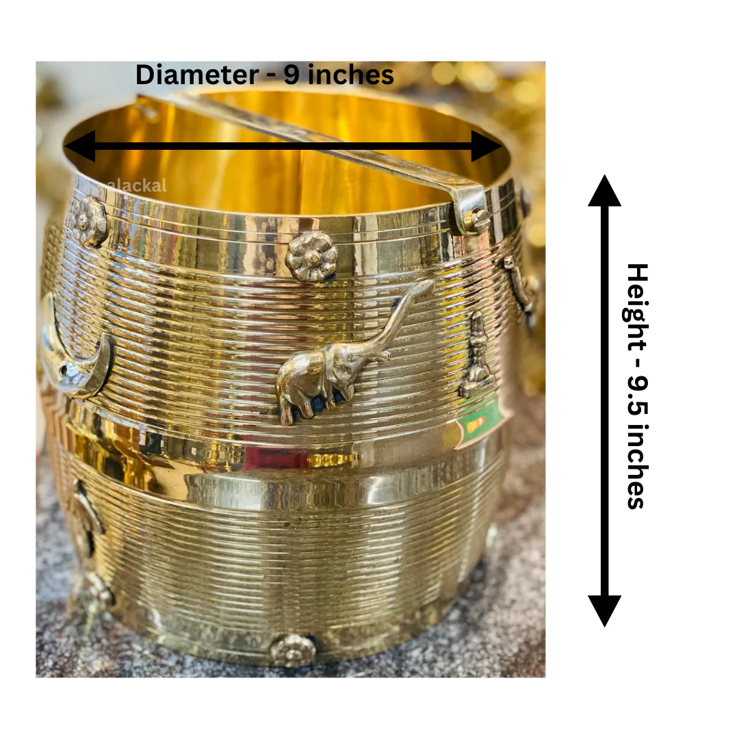 KERALA TRADITIONAL BRASS DESIGN NIRAPARA | VADI PARA - Image 8