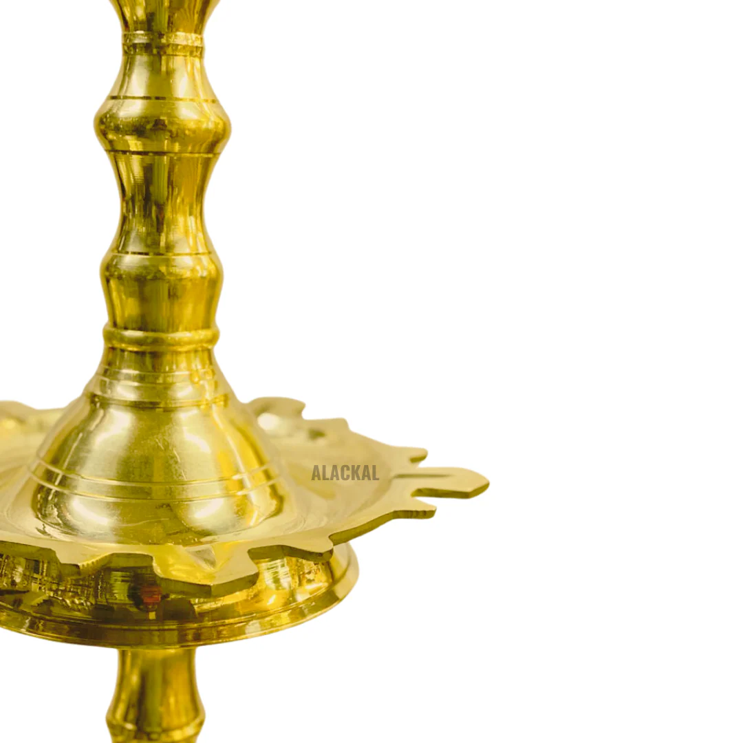 BRASS ANNAPAKSHI VILAKKU - PEACOCK HEADED OIL LAMP - Image 7