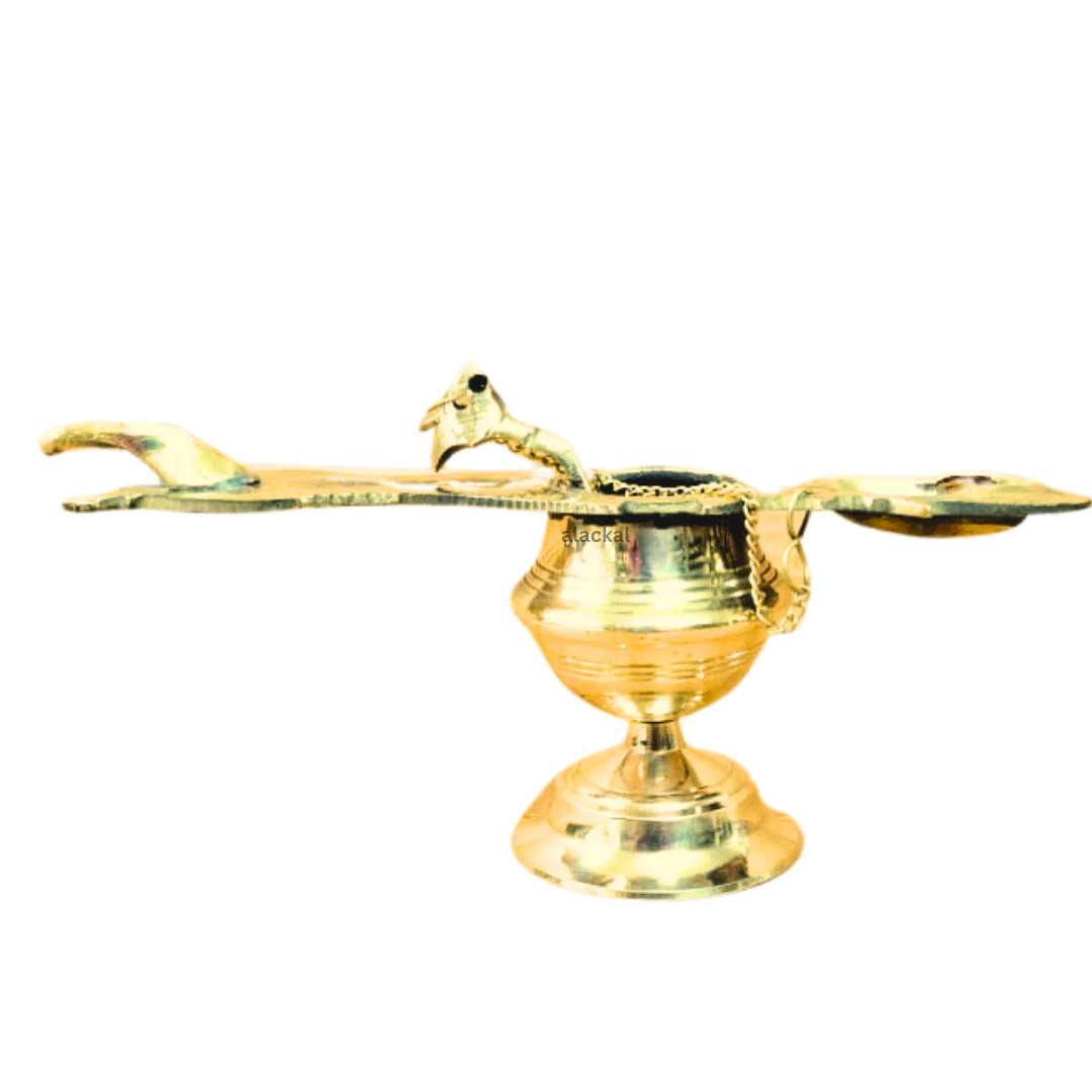 BRASS ASHTAMANGALYA VILAKKU | CHANGALAVATTA - Image 4