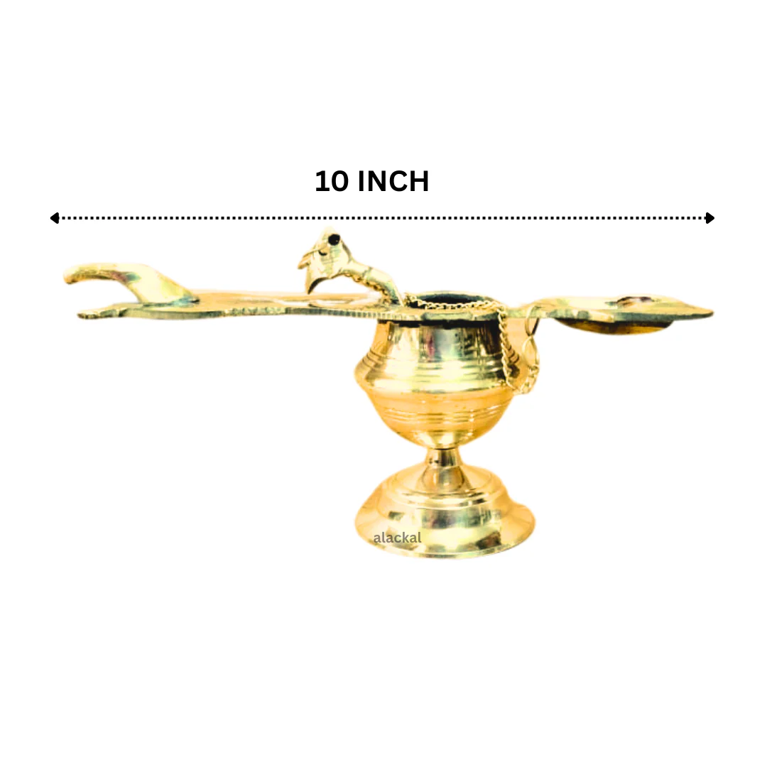 BRASS ASHTAMANGALYA VILAKKU | CHANGALAVATTA - Image 6