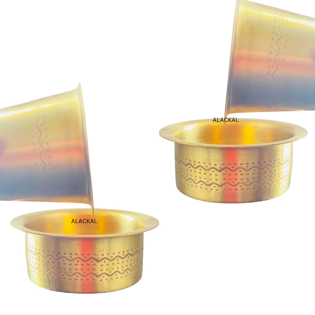 BRASS CUP AND DABRA | FILTER COFFEE CUP AND SAUCER ( PAIR ) - Image 5