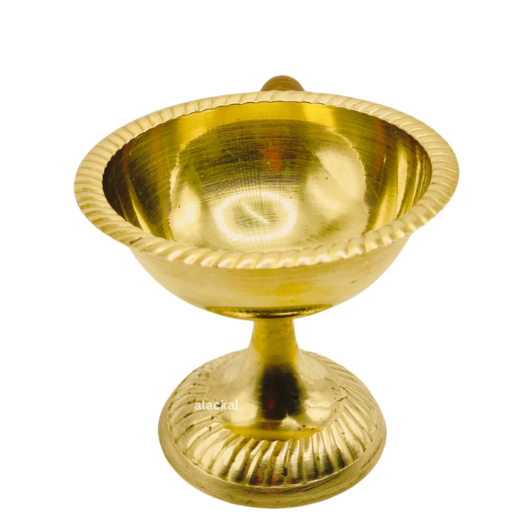 BRASS DHOOP HOLDER WITH WOODEN HANDLE | DHOOP DHANI - Image 4