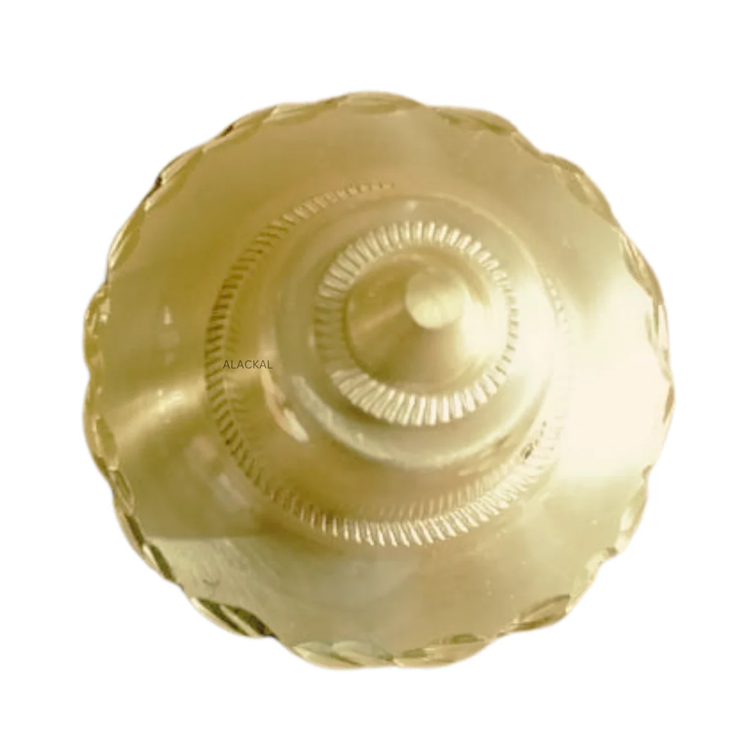 BRASS FLOWER SHAPED DOME FOR TRADITIONAL SOUTH INDIAN DOORS ( 10 PIECES ) - Image 3