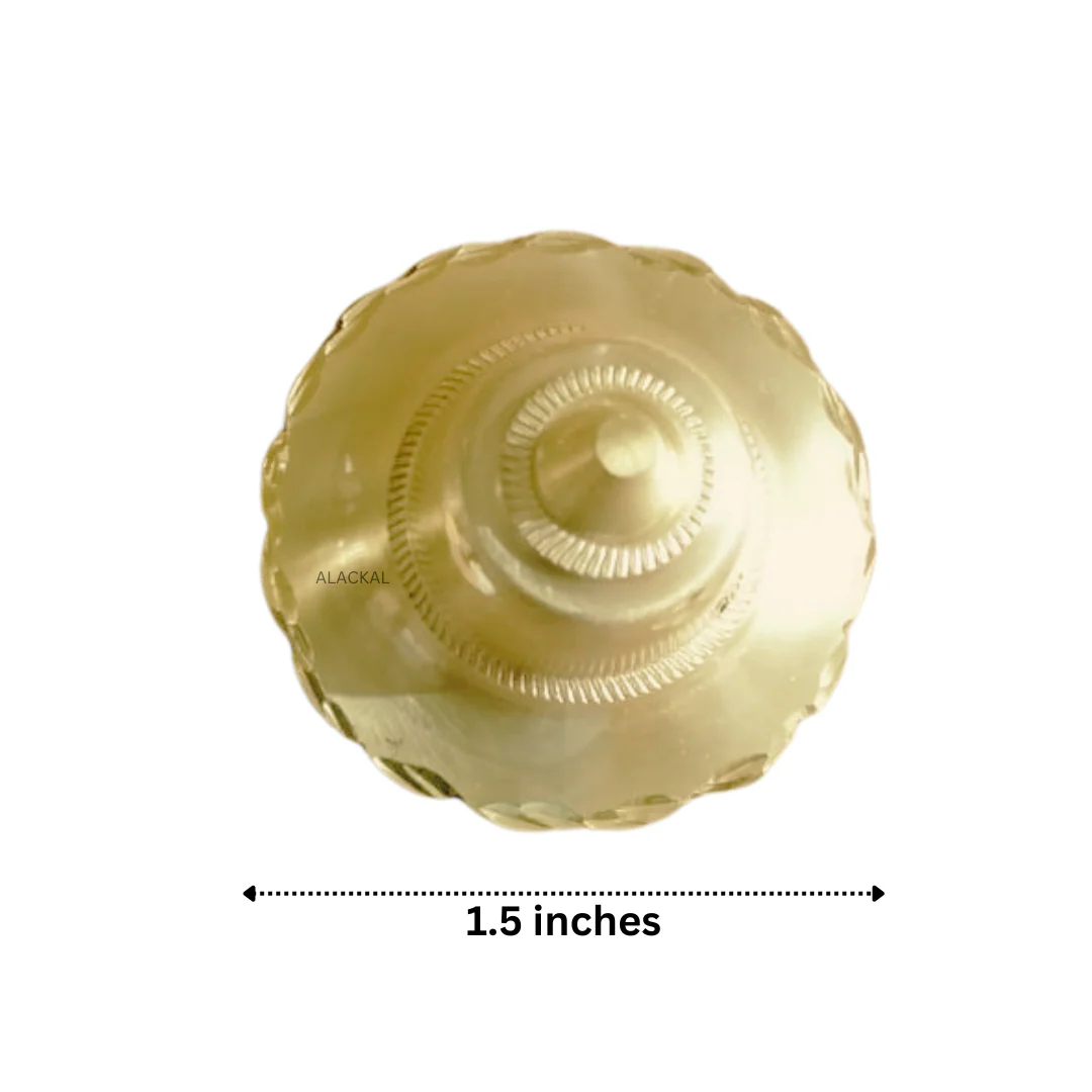 BRASS FLOWER SHAPED DOME FOR TRADITIONAL SOUTH INDIAN DOORS ( 10 PIECES ) - Image 6