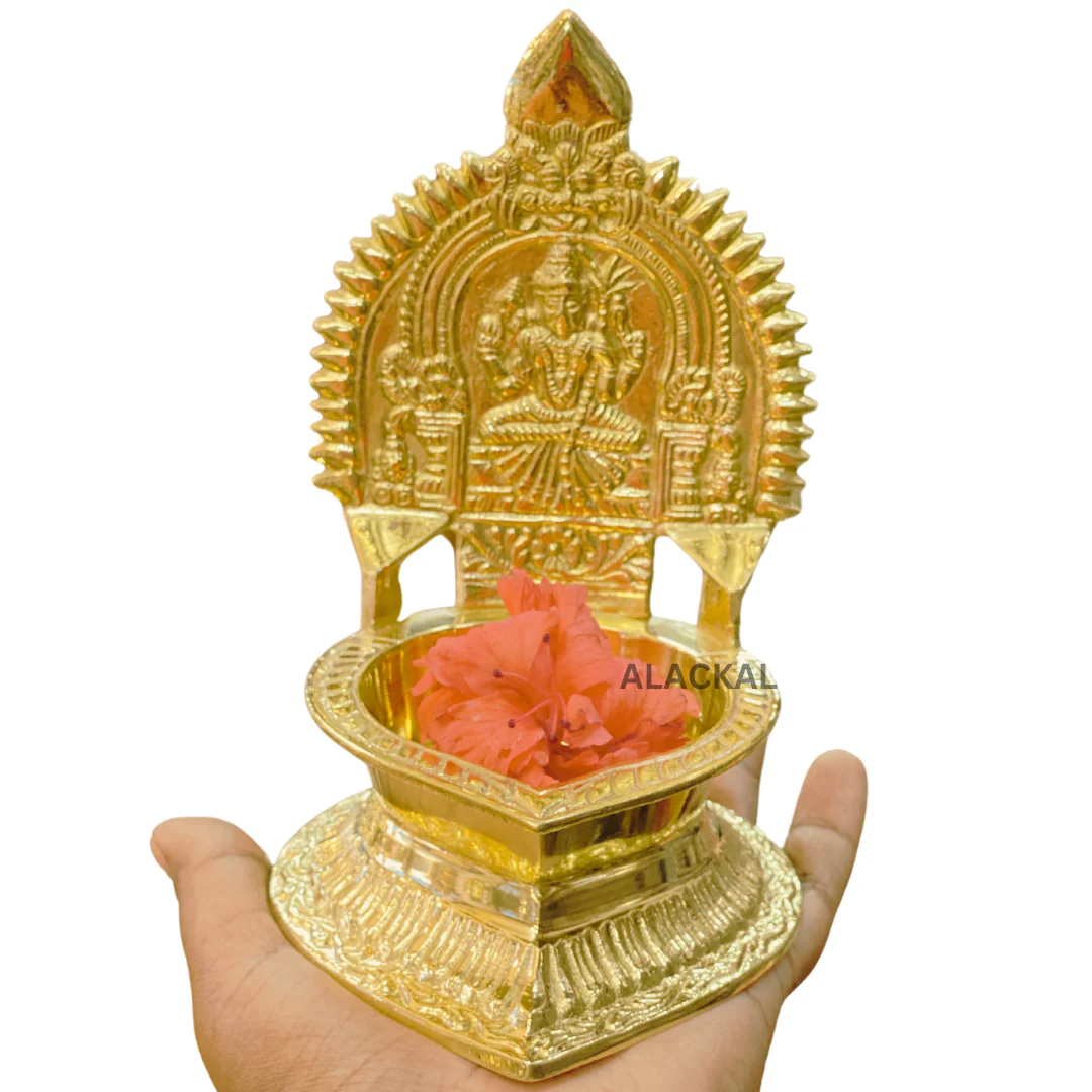 BRASS KAMAKSHI AMMAN LAMP - Image 3