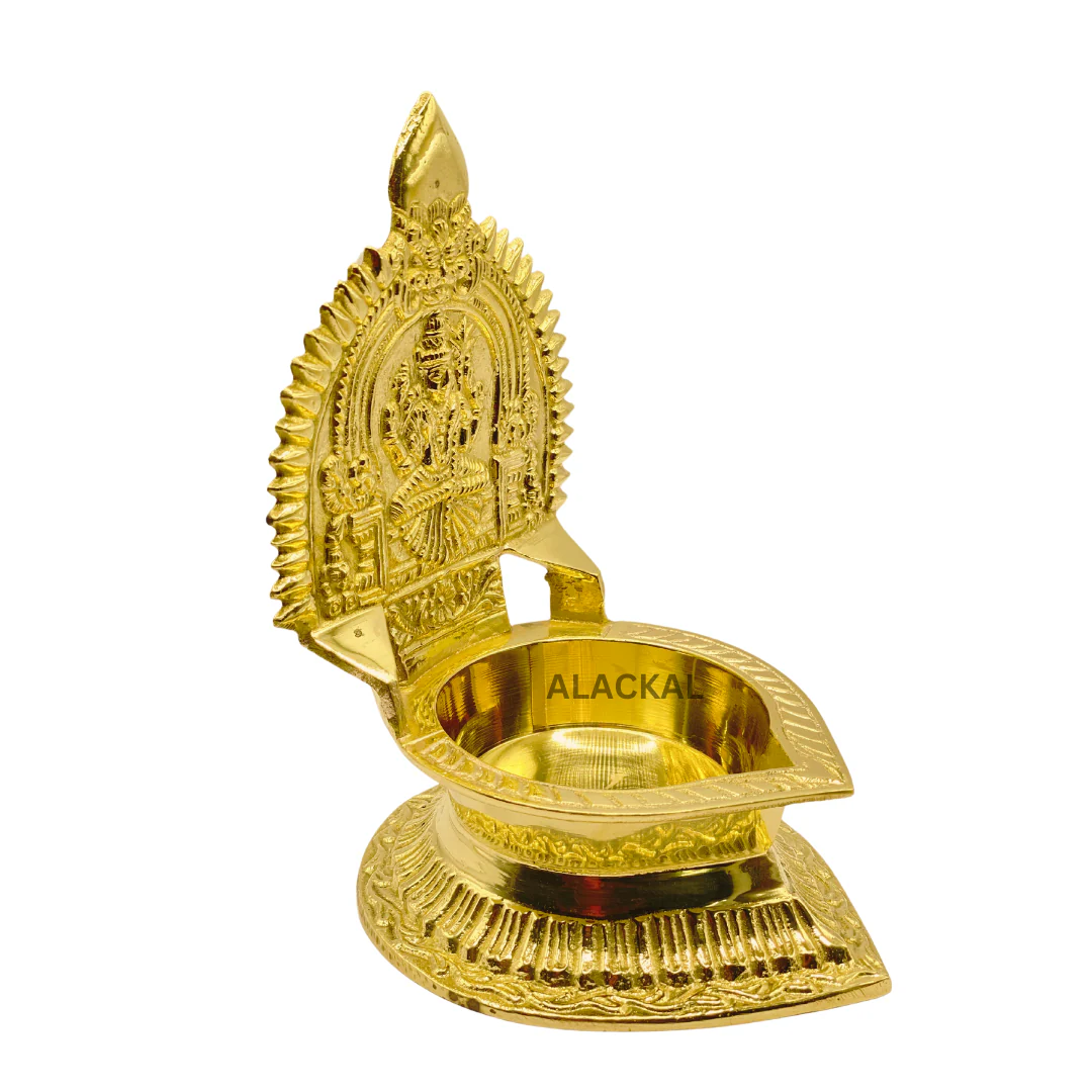BRASS KAMAKSHI AMMAN LAMP - Image 4
