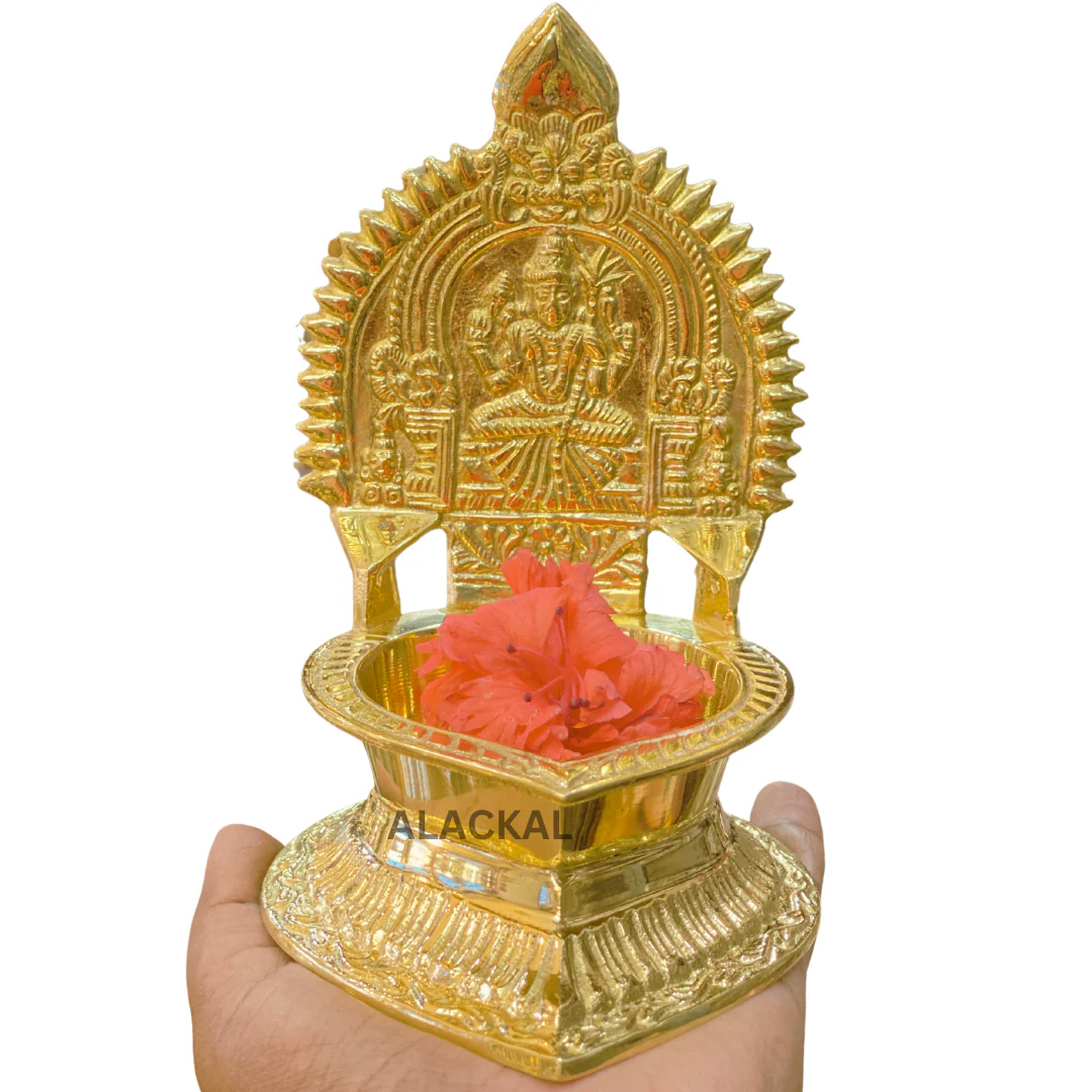 BRASS KAMAKSHI AMMAN LAMP - Image 9