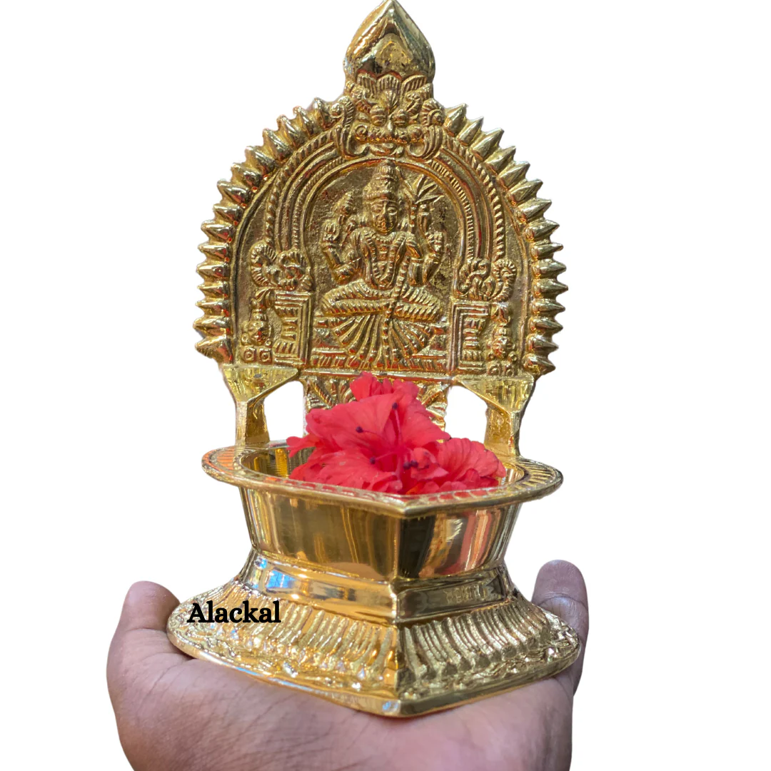 BRASS KAMAKSHI AMMAN LAMP | KAMATCHI VILAKKU - Image 7
