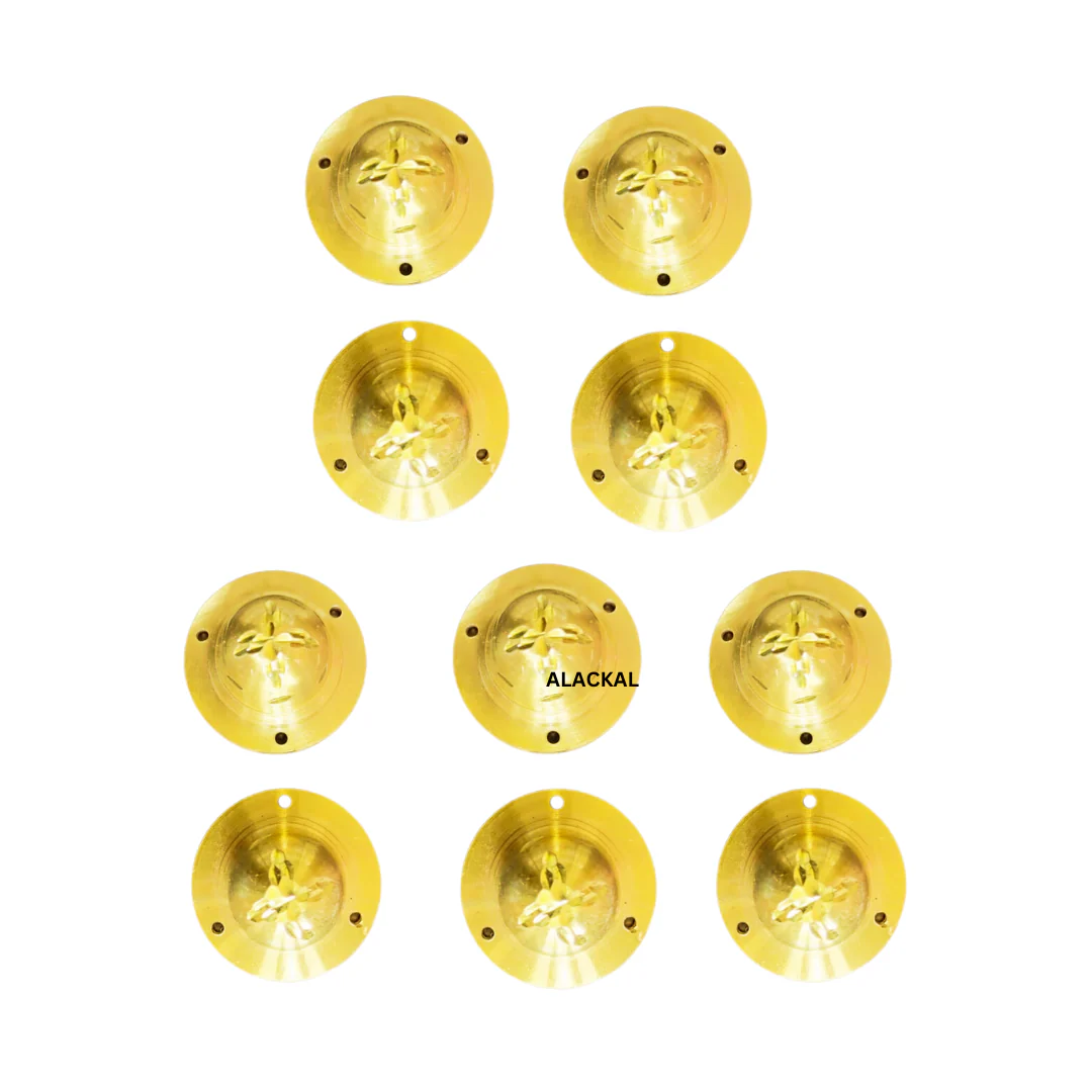 BRASS ROUND  DOOR DOOM 10 PIECES | DOOR FITTING | DOOR ACCESSORIES - Image 3