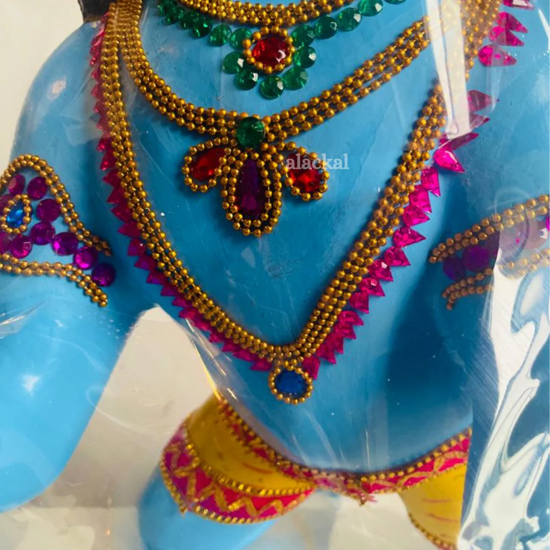 FIBER KRISHNA WITH ORNAMENTS FOR VISHUKANI | LADDU GOPAL - Image 3
