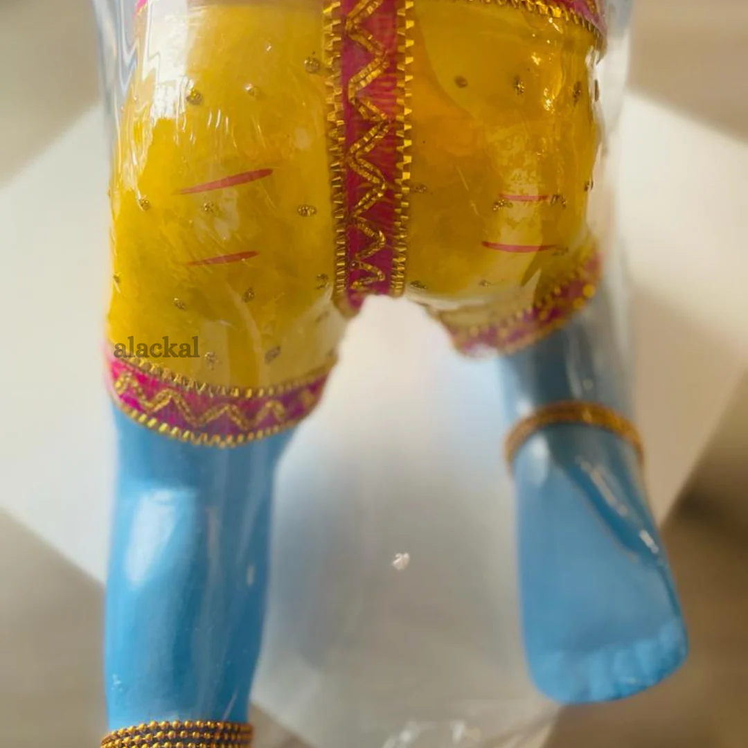 FIBER KRISHNA WITH ORNAMENTS FOR VISHUKANI | LADDU GOPAL - Image 5