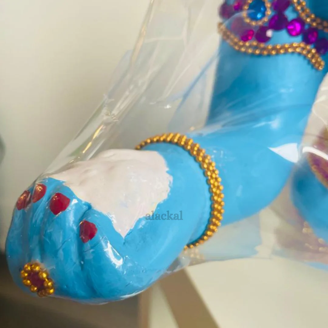 FIBER KRISHNA WITH ORNAMENTS FOR VISHUKANI | LADDU GOPAL - Image 7