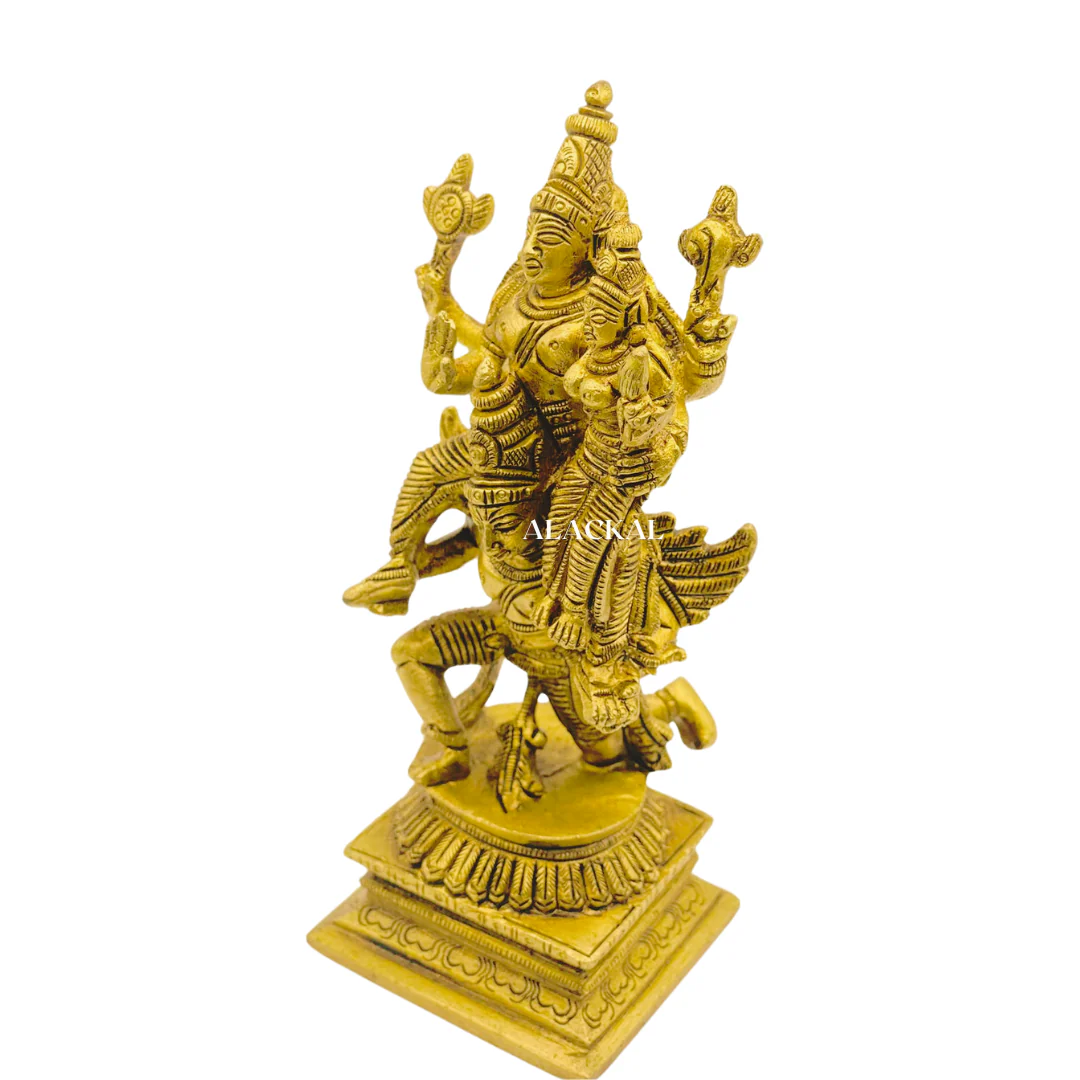 GARUDA WITH MAHALAKSHMI AND VISHNU STATUE - Image 3