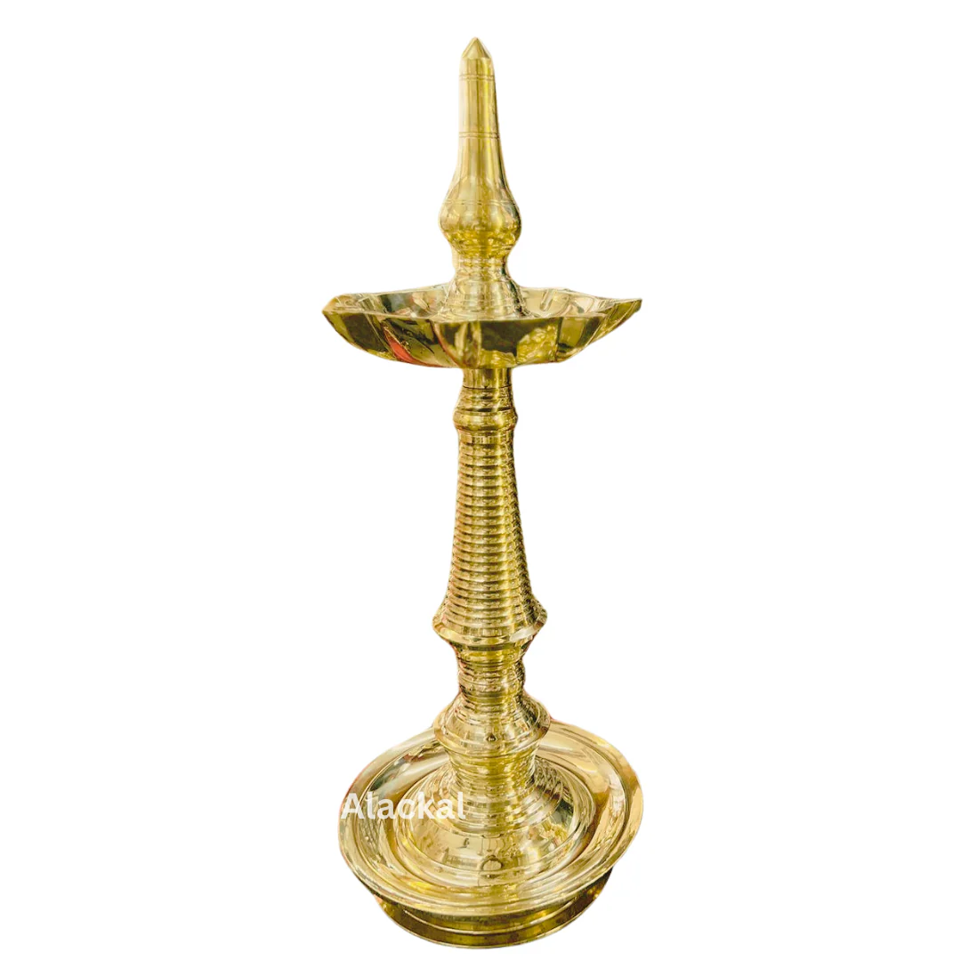 HANDCRAFTED BRONZE 7 WICKS / THIRI NILAVILAKKU FOR POOJA RITUALS | HOME DECOR | WEDDING DECOR - Image 3