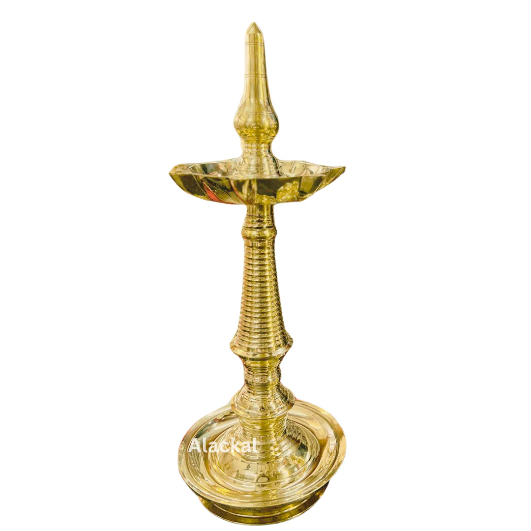 HANDCRAFTED BRONZE 7 WICKS / THIRI NILAVILAKKU FOR POOJA RITUALS | HOME DECOR | WEDDING DECOR - Image 4