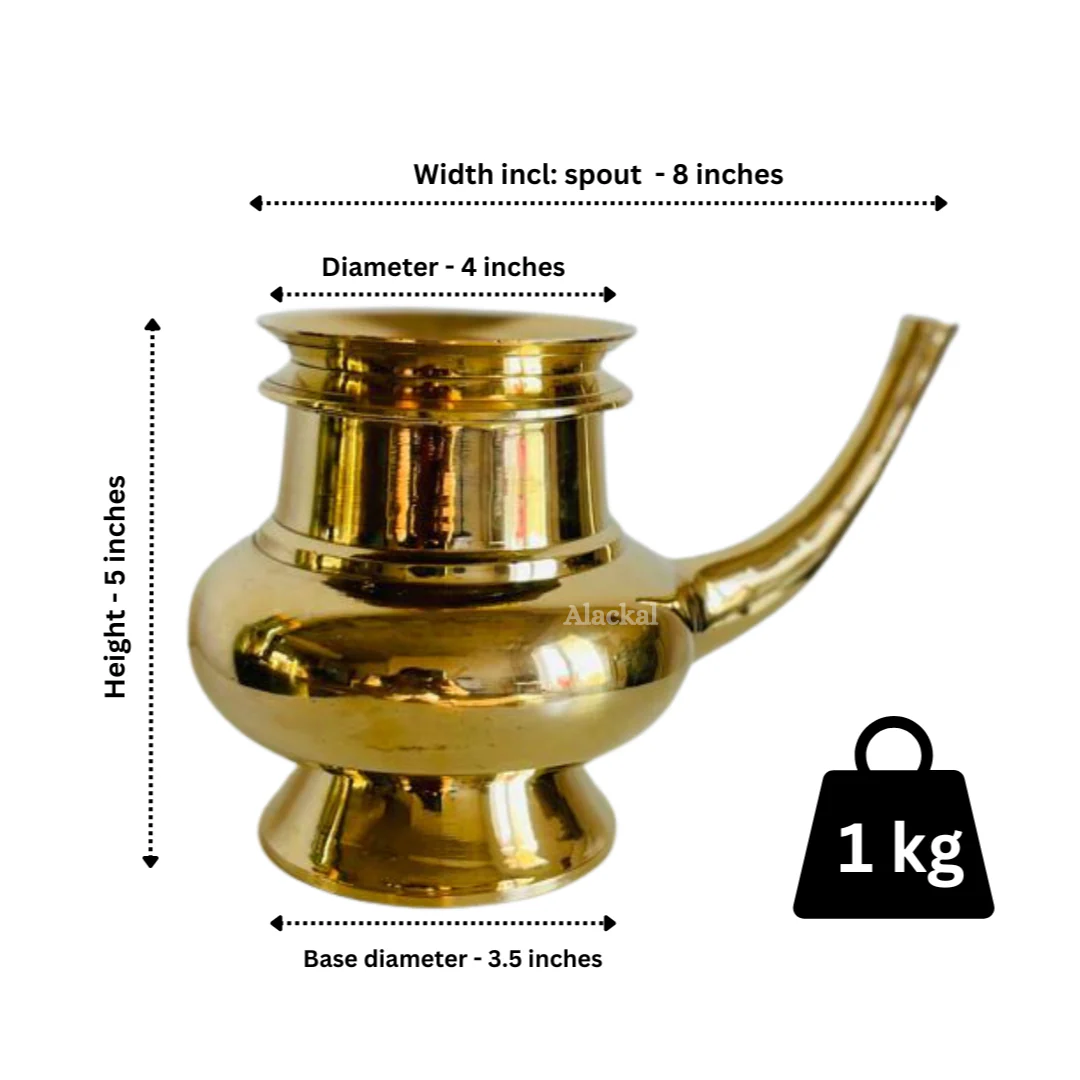 HANDMADE BRONZE KINDI | HOLY WATER VESSEL - Image 4