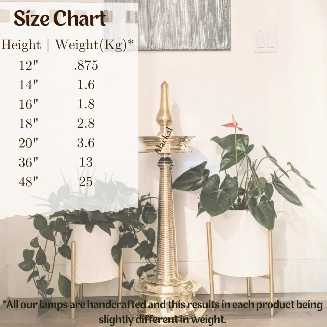 KERALA BRASS NILAVILAKKU | OIL LAMP FOR TEMPLE - Image 7