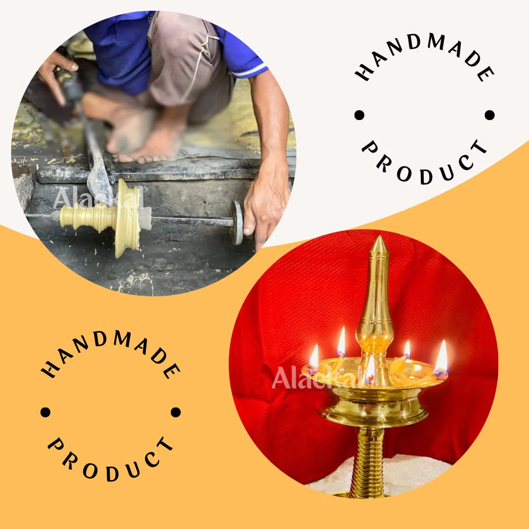 KERALA BRASS NILAVILAKKU | OIL LAMP FOR TEMPLE - Image 8