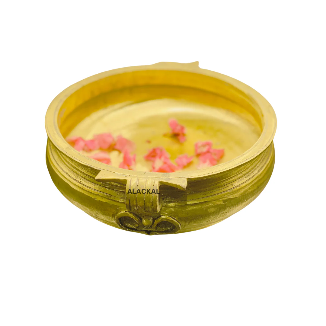 KERALA HANDMADE TRADITIONAL SMALL VARPU | KUTTIVARPU | URULI WITH HANDLE - Image 3