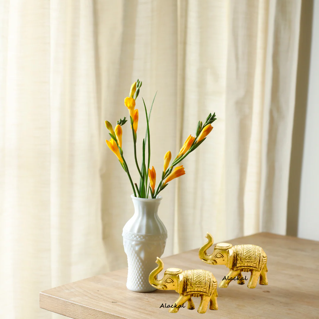 SMALL BRASS ELEPHANT ( PAIR ) - Image 5