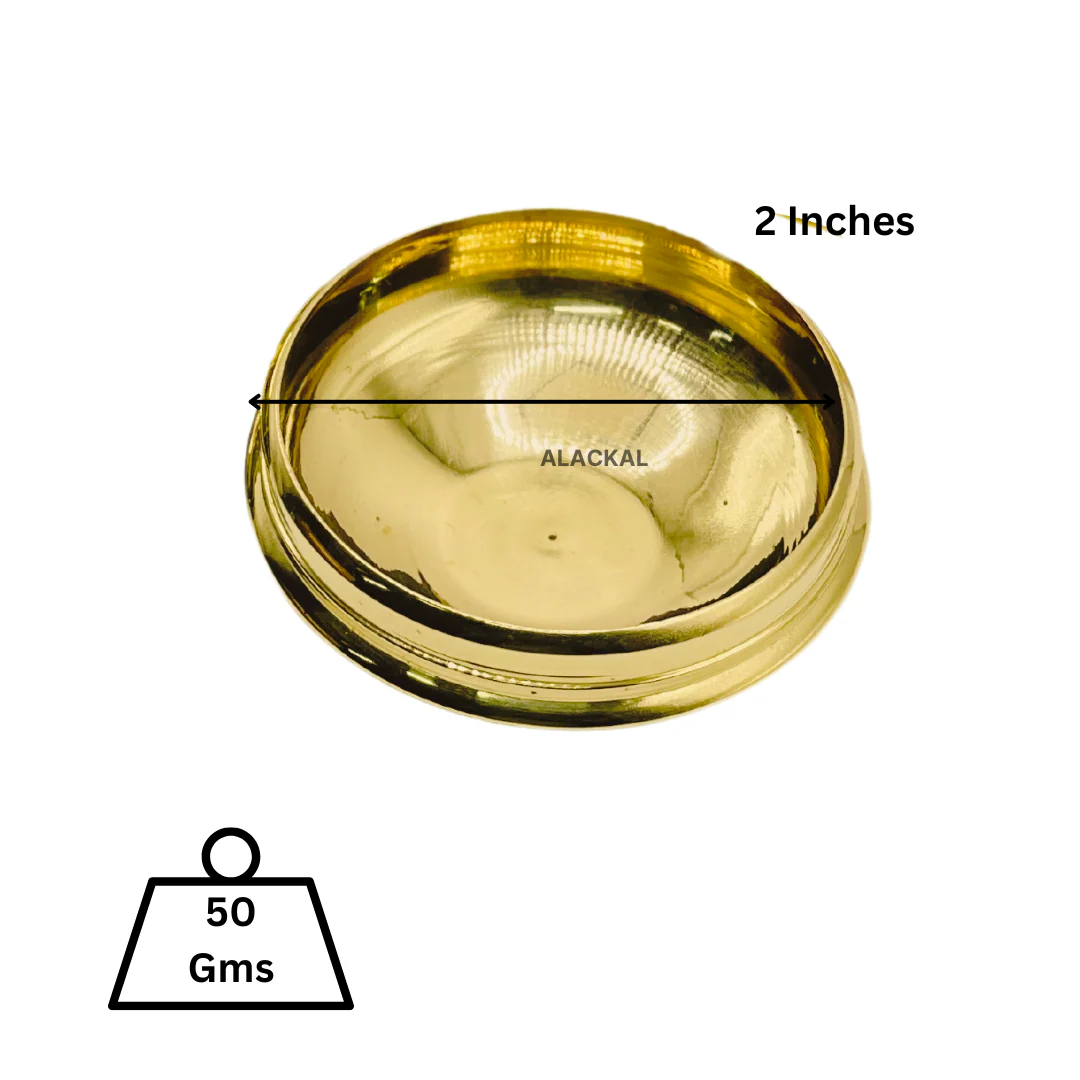 SMALL BRASS URULI 9 PIECES | RETURN GIFT | SERVING URULI - Image 4