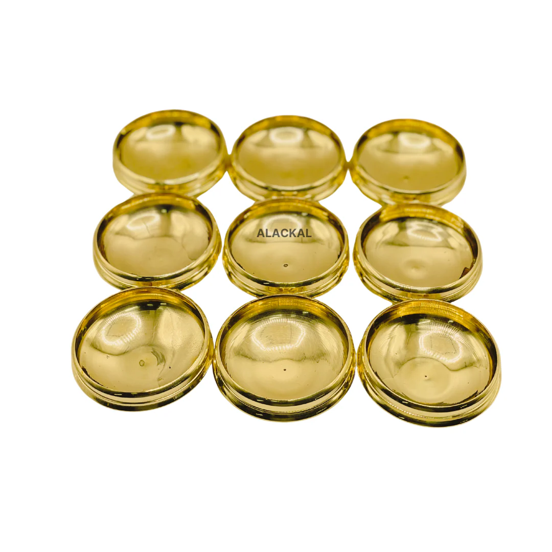 SMALL BRASS URULI 9 PIECES | RETURN GIFT | SERVING URULI - Image 6