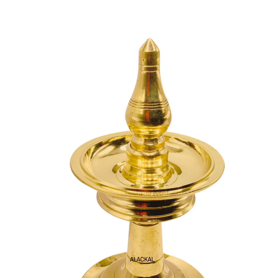 TRADITIONAL BRASS GANAPATHY VILAKKU - Image 3