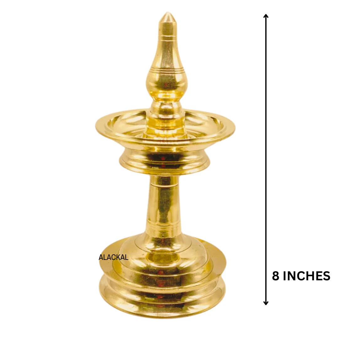 TRADITIONAL BRASS GANAPATHY VILAKKU - Image 4