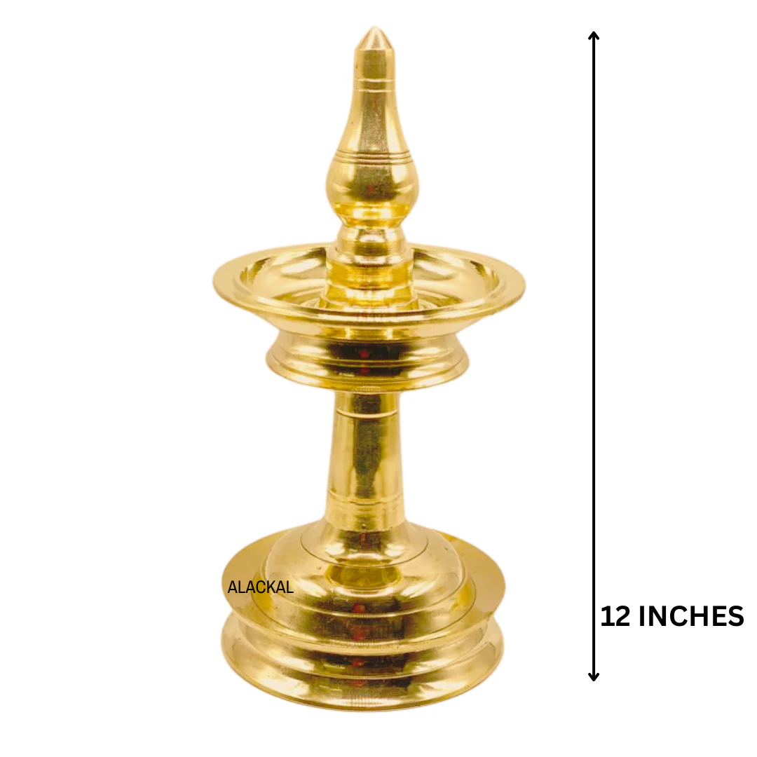 TRADITIONAL BRASS GANAPATHY VILAKKU - Image 6