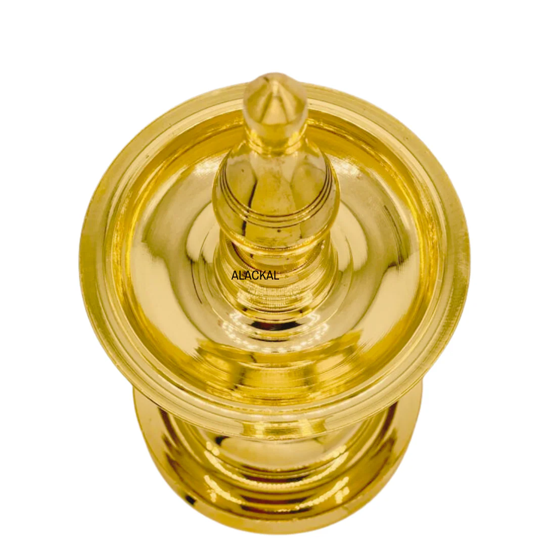 TRADITIONAL BRASS GANAPATHY VILAKKU - Image 7