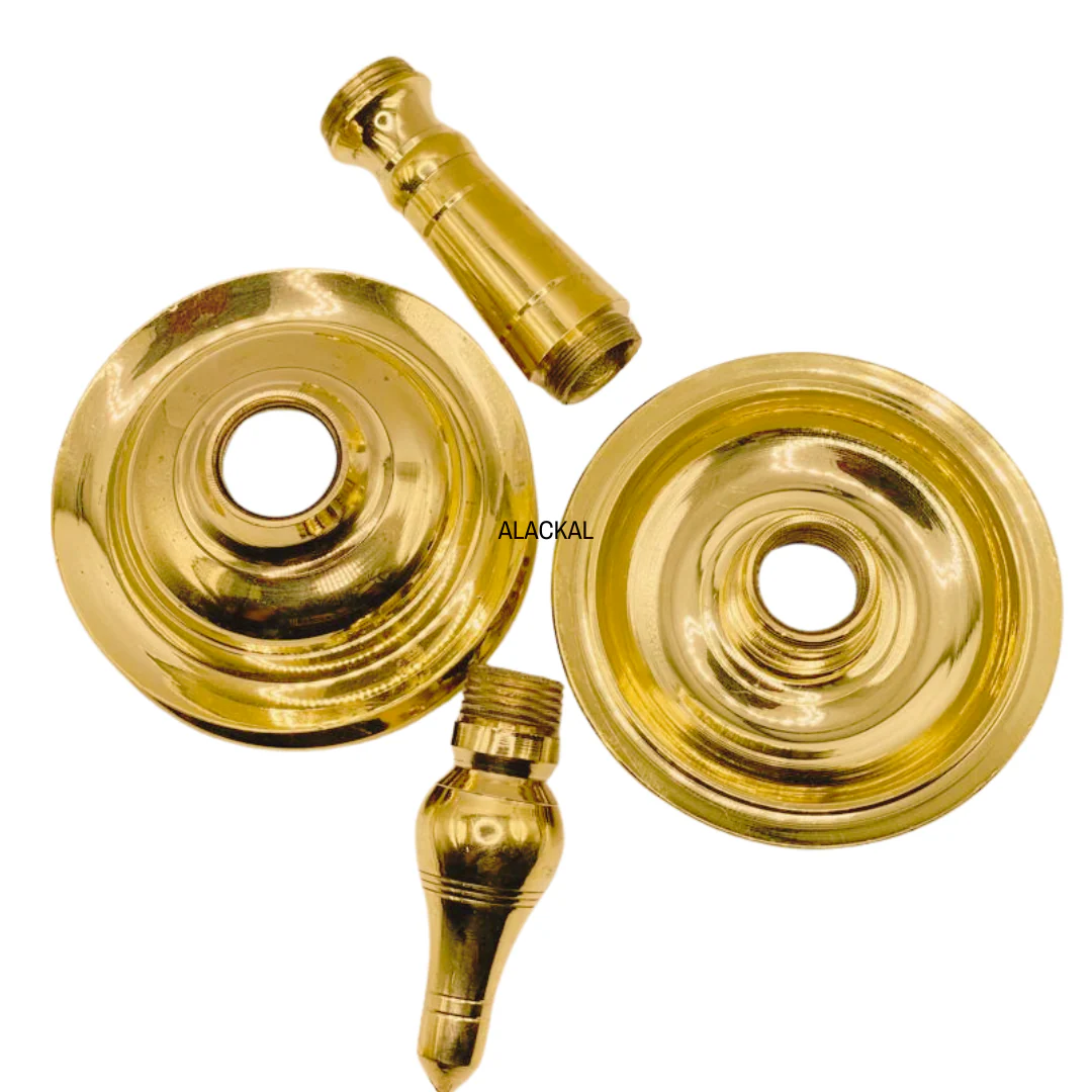 TRADITIONAL BRASS GANAPATHY VILAKKU - Image 8