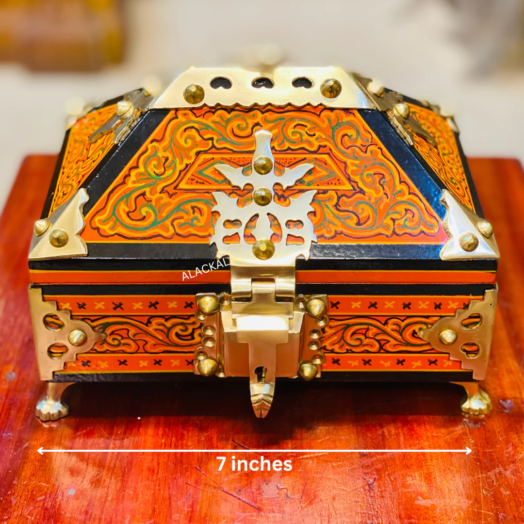 TRADITIONAL NETTURPETTI | WOODEN JEWEL BOX | KERALA AMADAPETTI FOR GIFTING | HOME STYLING - Image 6